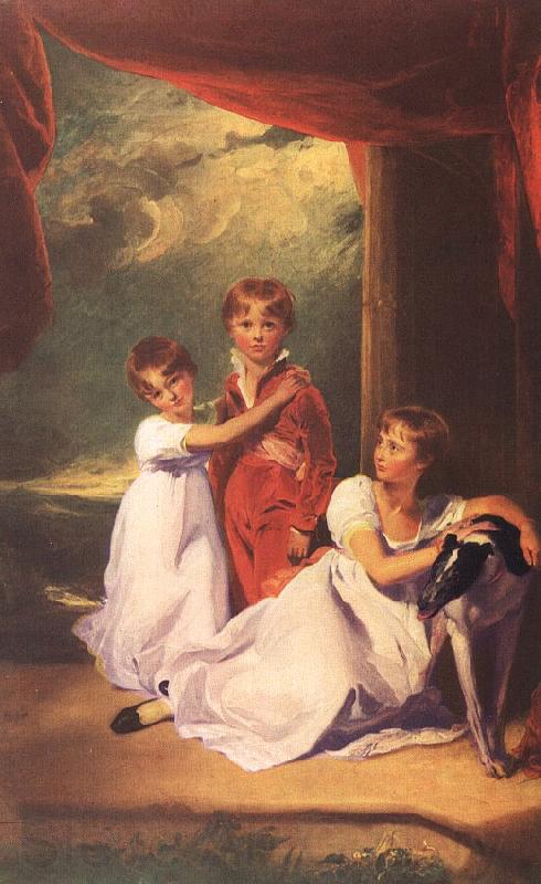  Sir Thomas Lawrence The Fluyder Children Spain oil painting art
